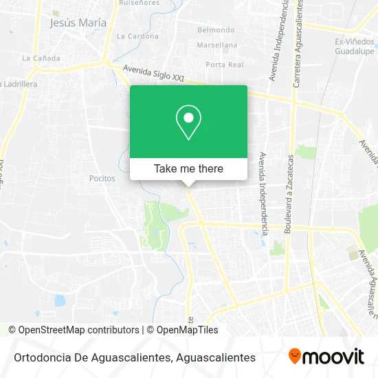 Ortodoncia De Aguascalientes map