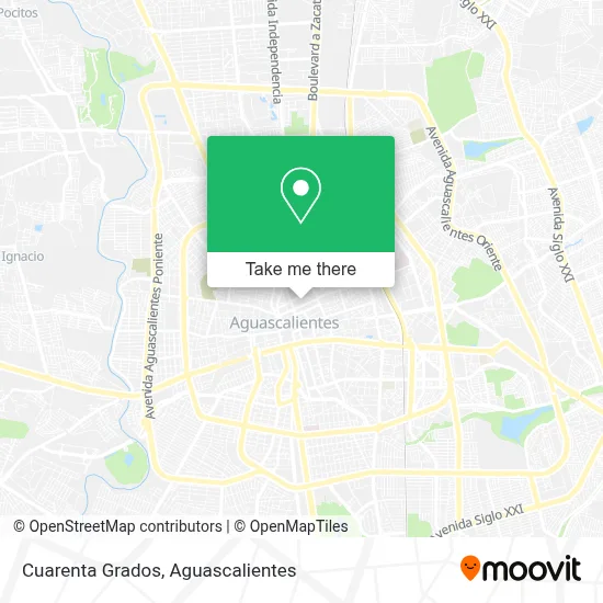 Cuarenta Grados map