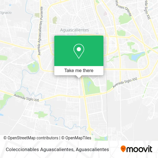 Coleccionables Aguascalientes map