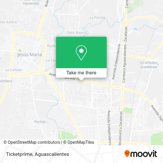 Ticketprime map