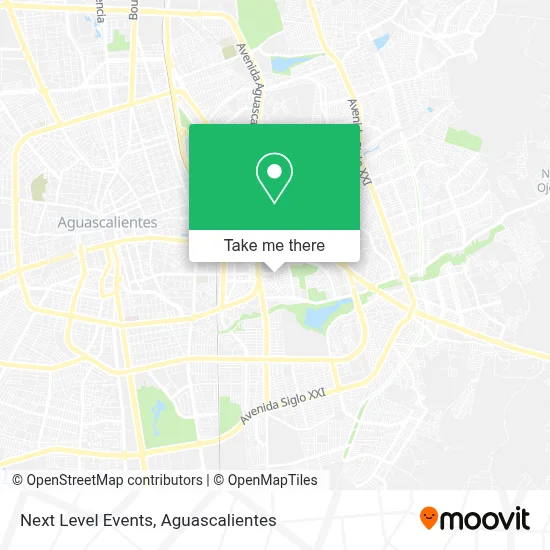 Next Level Events map