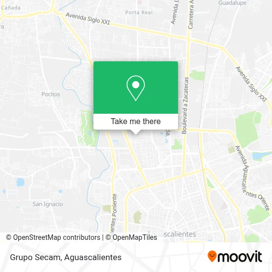 Grupo Secam map