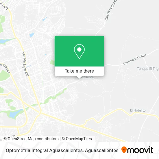 Optometria Integral Aguascalientes map