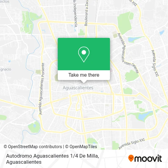 Autodromo Aguascalientes 1 / 4 De Milla map