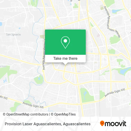Provision Laser Aguascalientes map