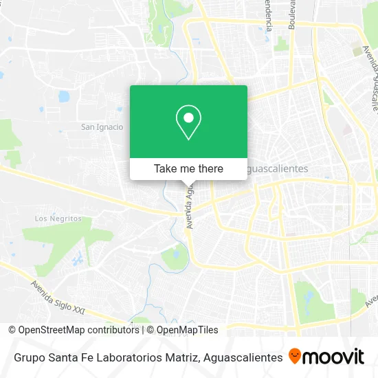 Grupo Santa Fe Laboratorios Matriz map