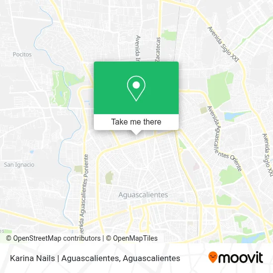 Karina Nails | Aguascalientes map