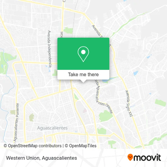 Western Union map