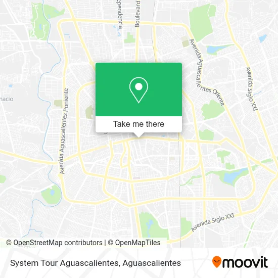 System Tour Aguascalientes map