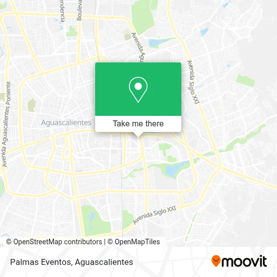 Palmas Eventos map