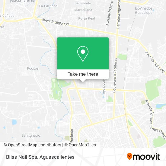 Bliss Nail Spa map