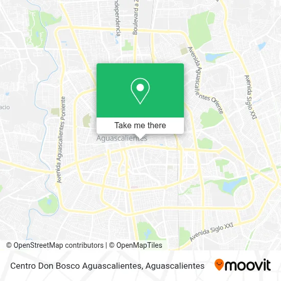 Centro Don Bosco Aguascalientes map