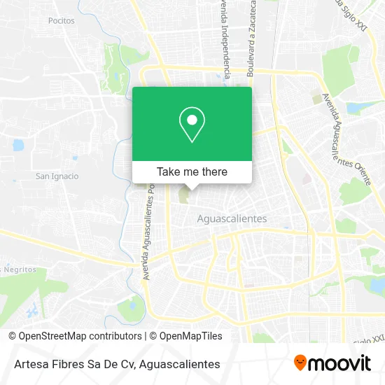 Artesa Fibres Sa De Cv map