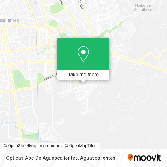 Opticas Abc De Aguascalientes map
