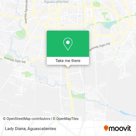 Lady Diana map