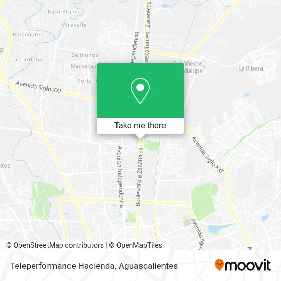 Teleperformance Hacienda map