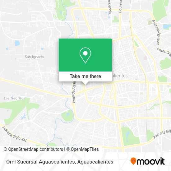 Oml Sucursal Aguascalientes map