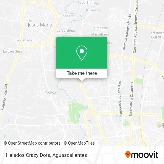 Helados Crazy Dots map