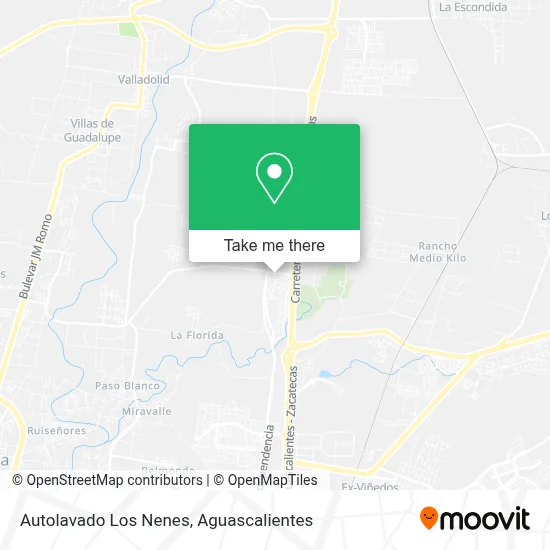Autolavado Los Nenes map