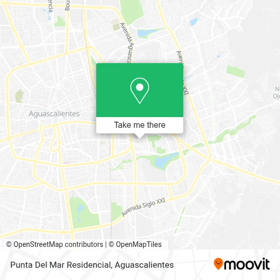Punta Del Mar Residencial map