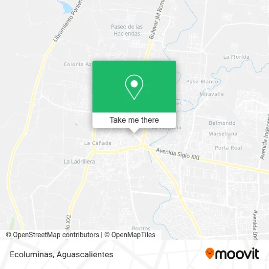 Ecoluminas map