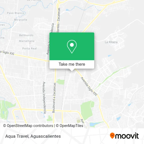 Aqua Travel map
