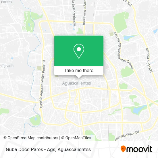 Guba Doce Pares - Ags map