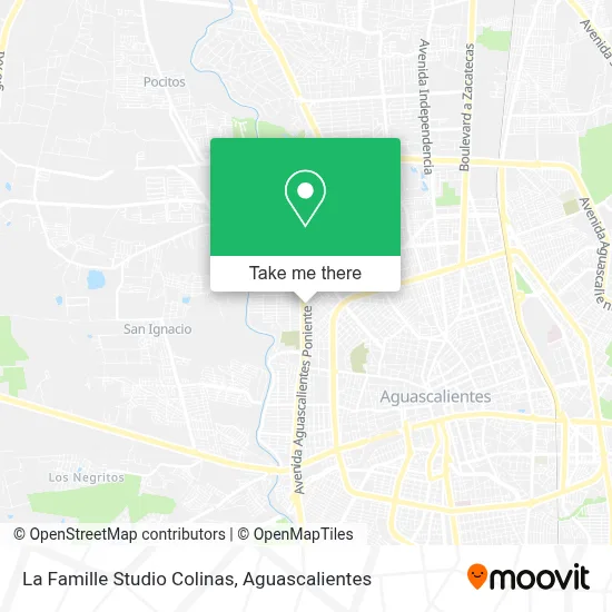 La Famille Studio Colinas map