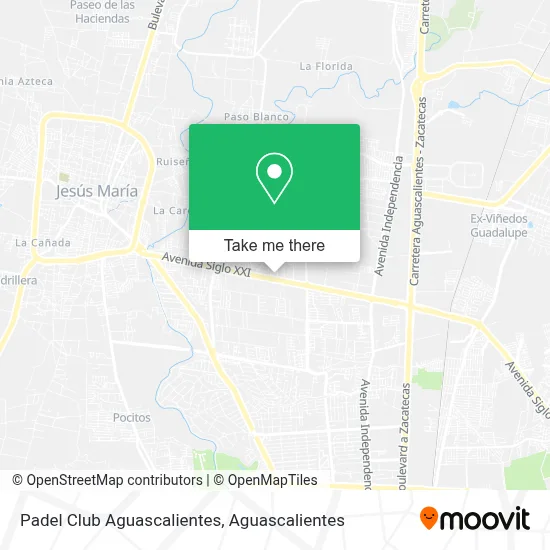 Padel Club Aguascalientes map