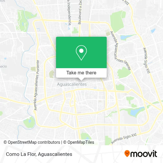 Como La Flor map