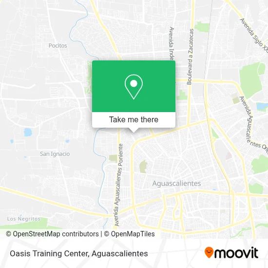 Oasis Training Center map