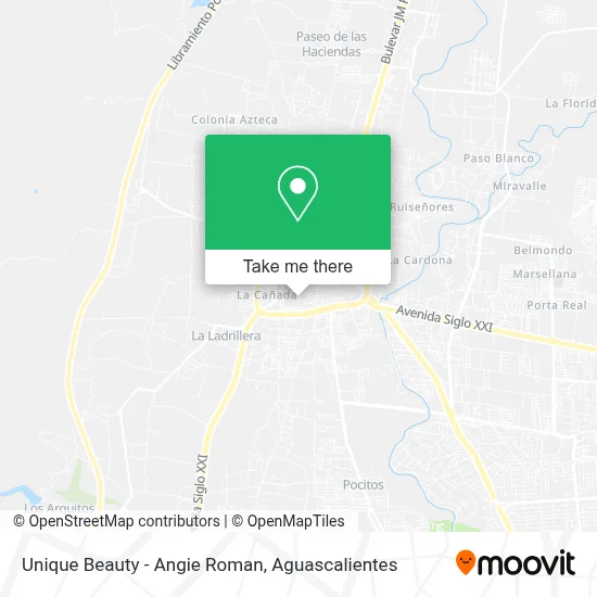 Unique Beauty - Angie Roman map