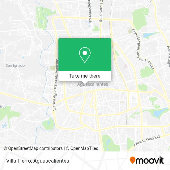 Villa Fierro map