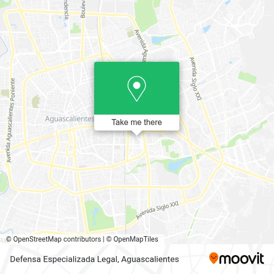 Defensa Especializada Legal map