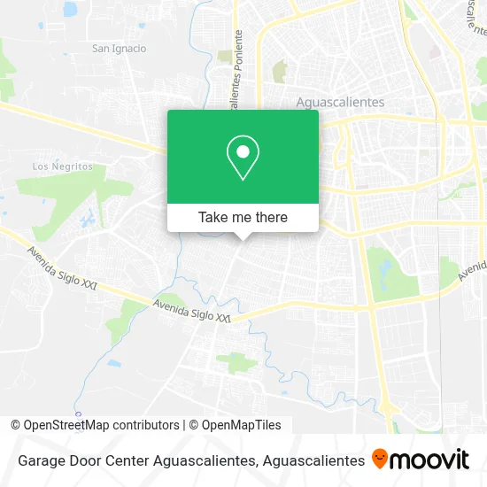 Garage Door Center Aguascalientes map