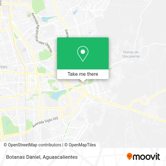 Botanas Daniel map