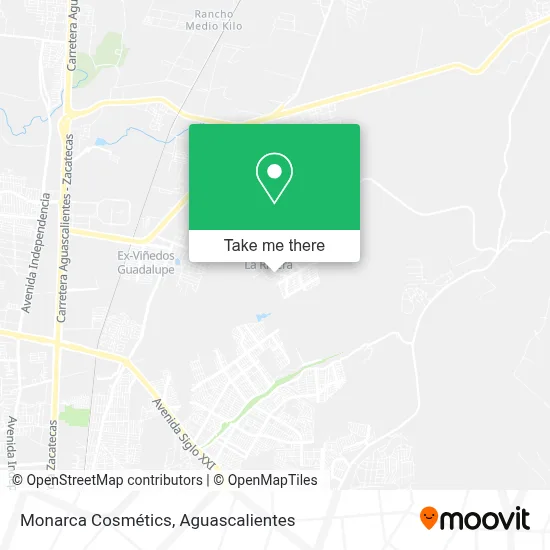Monarca Cosmétics map
