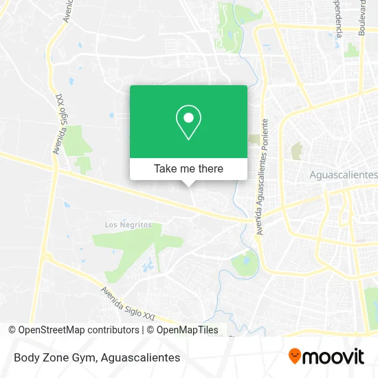 Body Zone Gym map