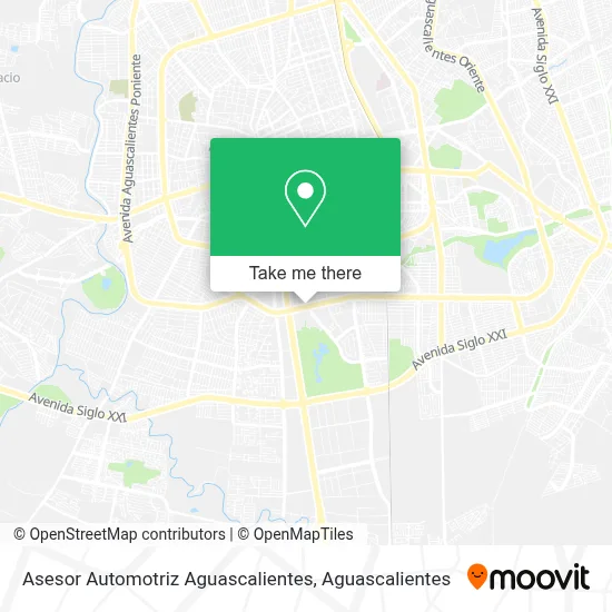 Asesor Automotriz Aguascalientes map
