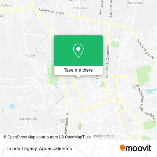Tienda Legacy map