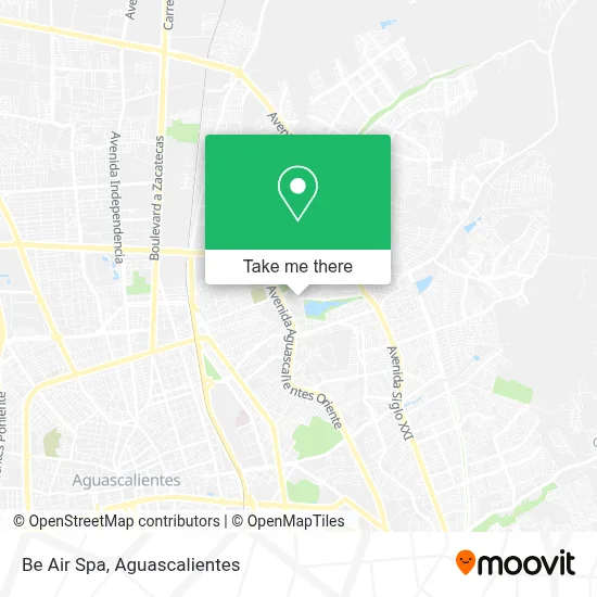 Be Air Spa map