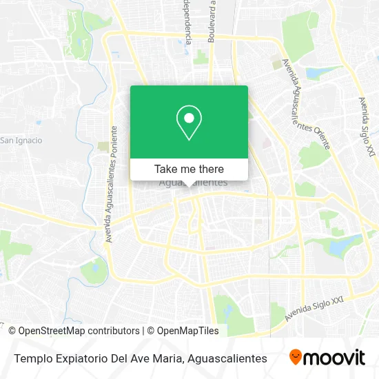 Templo Expiatorio Del Ave Maria map