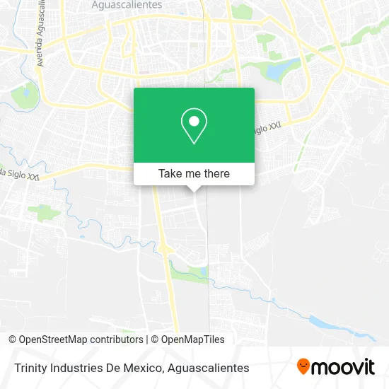 Trinity Industries De Mexico map