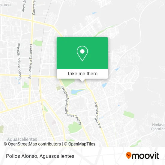 Pollos Alonso map