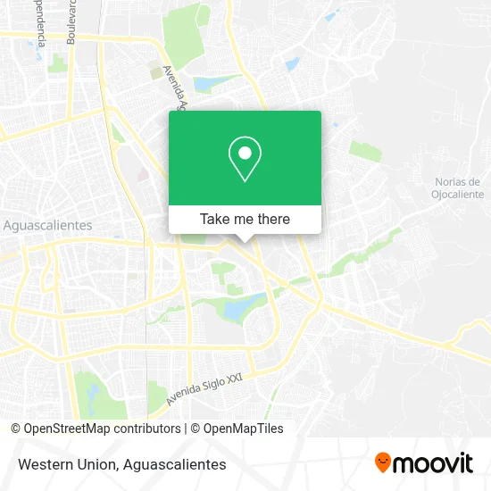 Western Union map
