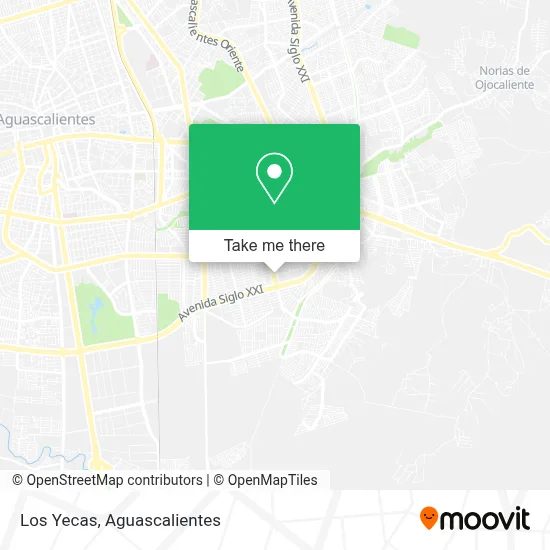 Los Yecas map