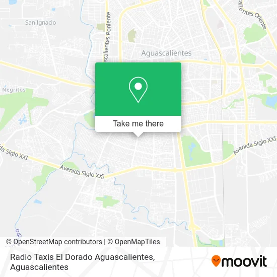 Radio Taxis El Dorado Aguascalientes map