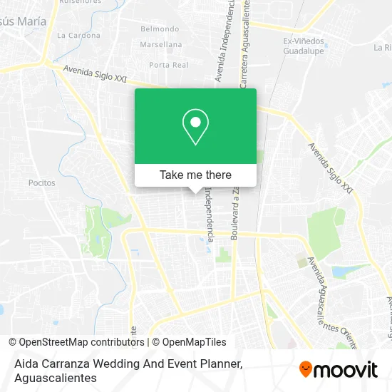 Aida Carranza Wedding And Event Planner map