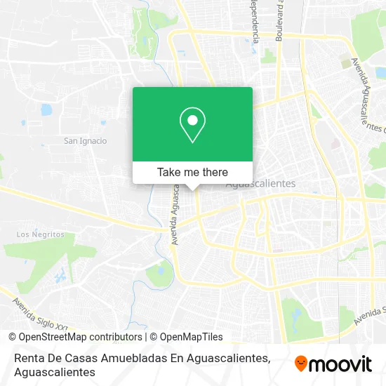 Renta De Casas Amuebladas En Aguascalientes map