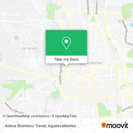 Adeus Business Travel map
